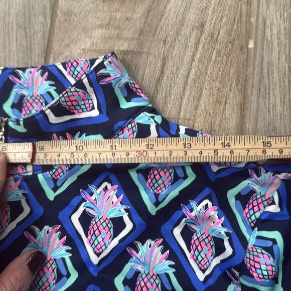 Anthony’s Resort Wear Pineapple Climbing Vines Cooling UPF50+ Mock‎ Neck Top - Picture 5 of 10